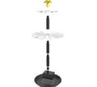 Fontaine solaire pompe 2 5 W pour une utilisation en extérieur dans les bains d'oiseaux et piscines, dispose d'une étanchéité IP68 et d'un design unique de débit d'eau