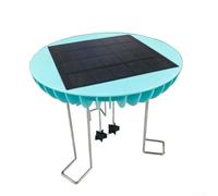 Fontaine solaire pour oiseaux avec eau sans balais pour fabricant de vagues, générateur solaire flottant d'ondulation pour le jardin, la faune et la faune