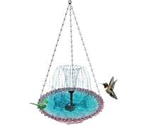 Fontaine solaire pour salle de bain suspendue en forme d'animal | Fontaine de jardin pour terrasse, clôture, rampe, jardin, balcon et cour