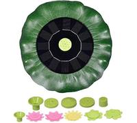 Fontaine solaire - TOPOFLY - Bain d'oiseau - Pompe à eau pour jardin - Plastique - Résine - Vert