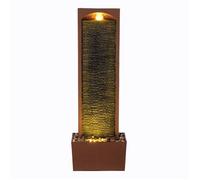 Teamson Home Fontaine Murale Led Design Moderne Rocher Rouge Exterieur