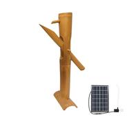 Fontaines D'extérieur En Bambou, Jeu D'eau De Jardin Avec Pompe Et Panneau Solaire 6 W, Fontaines Zen Feng Shui Faites Main Pour Terrasse, Cour Et Jardin(50cm)