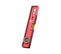Fonte d'aluminium pour niveau à bulle 30 cm Base magnétique moulée de | Pour fonte d'aluminium robuste, résistant à l'usure, finition rouge, longueur 30 cm, idéal pour les professionnels