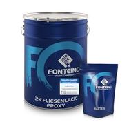 Fonteino Peinture carrelage époxy pour sol et mur Satin - Gris anthracite 2,5KG