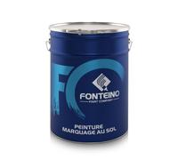 Fonteino Peinture de marquage sol - Traçage routier, de chantier, de parking, de marche d'escalier - Bleu 5L
