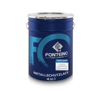 Fonteino Peinture métal glycéro 3 en 1 Ultra résistante - Protection fer, acier - Antirouille, Hydrofuge - Bronze 5L
