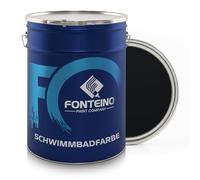 Fonteino Peinture piscine-bassin béton ciment mosaïque - Noir profond RAL9005-10L
