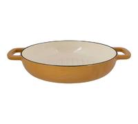 Fontestic Poêle/Plat à grill Ø28 cm fonte émaillée Ambre
