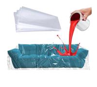 FontFable Housse de canapé transparente imperméable en plastique pour canapé, fauteuil et meubles, idéale pour rénovation et déménagement, 200 x 300 cm