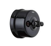 fontini - Commutateur 10 A 250 V porcelaine noir pack