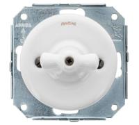 Fontini - Garby Colonial - Interrupteur Va & Vient Porcelaine Blanche