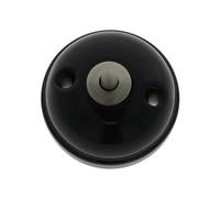 Fontini - Interrupteur bouton poussoir arrondi Garby noir 10A Ã64,5 mm - Noir