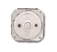 Fontini - Interrupteur bouton poussoir Garby blanc 10A Ã64,5 mm - Blanc