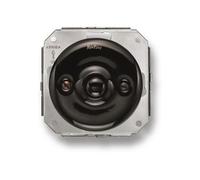 Fontini - Interrupteur bouton poussoir Garby noir 10A Ã64,5 mm - Noir