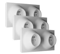 Fontini - Lot De 3 Doubles Prises 2P+T