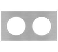 FONTINI - Plaque double METALLISE GRIS DOM