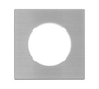 FONTINI - Va-et-vient ALU avec manette chrome DOM et plaque simple métallisée gris - Élégance et fonctionnalité intemporelles