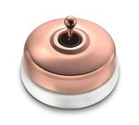 Fontini - Va Et Vient Porcelaine Blanche - Manette Cuivre