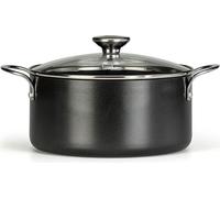 food appeal BioCook marmite, casserole à induction, poêle à frire, 20cm, 2,8l avec couvercle en verre | rôtir sans huile avec revêtement nonstick, anti-adhésif