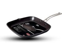food appeal Edge poêle à frire, poêle de cuisson, poêle à induction 28cm | Black Crystal Design | pour cuisinière à induction, cuisinière à gaz, cuisinière électrique et cuisinière céramique