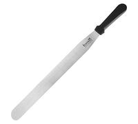 foodis Spatule e Crepe avec lame en acier inoxydable de 40cm - pour Crepiere résistant au lave-vaisselle et robuste - Spatule pour Appareil a Crepe