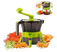 FOOSKOO Grater Mandoline Multifonctions Coupe Legumes Râpe à légumes Manuel Cuisine Nourriture Coupe râpe à légumes Concombre Carotte Gingembre ail Oignon déchiqueteuse de Pommes de Terre trancheuses