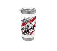 Football Collection Austria Soccer Iconic 2026 Design Gobelet isotherme en acier inoxydable double paroi