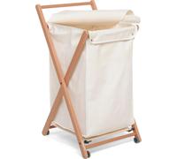 Foppapedretti Angel Panier à linge 44 l Rectangulaire Hêtre, Coton, Plastique, Contreplaqué Beige, Noir, Noyer