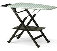 Foppapedretti Assai, Table à repasser pleine grandeur, Aluminium, Coton, Polyester, Fer à vapeur, Noir, Marron foncé, Couleur unie, Gris, Blanc