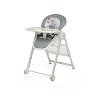 Foppapedretti Chaise haute Misterchef, enfant de 0 à 3 ans (jusqu'à 15 kg), assise/repose-pieds/dossier réglable, panier porte-objets, stable, avec rembourrage lavable, ballon