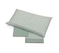 Foppapedretti Nuit & Nature Parure de lit Une Place et demie, Drap Plat, Drap de Coin et taie d'oreiller ; Pétales Salvia 100% Coton, fabriqué en Italie