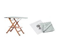 Foppapedretti Table à Repasser Assai Noyer & Housse pour Planche à Repasser La Copertina Copertura