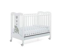 Foppapedretti Tenerorso Lit Bébé avec Côtés Réglables, Blanc