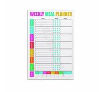 FOPURE Meal Planning Poster Weekly Healthy Eating Chart Nutrition Guide for Kitchen Wall Decor Home Office Organizer(Unframed,16x24inch(40x60cm))