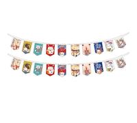 Fopytu Style Japonais Cat Chanceux Hanging String Flag Restaurant Sushi Bunting Bantin Polyester Banners Izakaya House Birthday Party Decoration