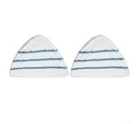 For Cleanmaxx Lot de 2 tampons de rechange en microfibre lavables et réutilisables pour sols lisses Blanc 28,5 x 19,5 cm