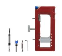 For gabarit de charnière porte charnières 3 à 5 pouces | Kit d'installation de charnière de porte, mortaiseuse, modèle de routeur(Red)