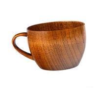 For Jujube Tasse à café en bois avec poignée pour boissons chaudes 250 ml | Naturel pour la construction en bois de jujube, capacité de 250 ml avec poignée, finition à la main pour la surface