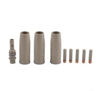 For Mig Lot de 9 consommables de soudage sans revêtement pour embouts et buses compatibles avec les torches 15AK (1,2 mm)