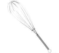 for MINI Fouet à main en acier inoxydable 430 pour fouetter la crème et mélanger la pâte avec poignée à ressort Argenté 30 cm