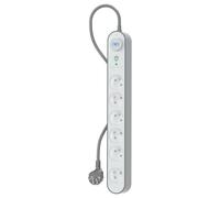 Force Power Lite - Protection contre les surtensions - connecteurs de sortie : 6 - 1.5 m cordon - gris, blanc