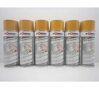 Forch Caterpillar Lot de 6 bombes de peinture pour pelleteuse Jaune 400 ml