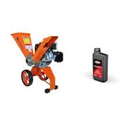 Forest Master - Broyeur à Bois Compact à Essence 6 ch, 208 CC, 4 Temps, Puissant & Briggs & Stratton 100007E Huile Moteur SAE 30, 1.0 Litre
