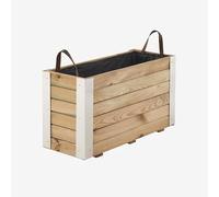 Forest Style Bac à Fleurs pour Plantes Montantes - (80 × 30 × H43,5 cm / 72 L) - Bambou