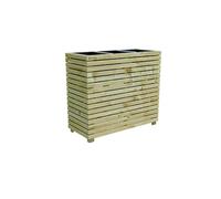 Forest Style Jardinière en Bois 3 Pots 90 x 39,4 x 80 cm Horizon - 40 L - Cerland