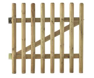 Forest Style Portillon en Bois traité Autoclave 100 cm x 100 cm avec Chanière et Loquet - Buffalo