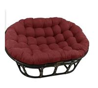forestalk Double Papasan Chaise Coussin 67x47 Pouce épais Rond Swing Housse de siège avec Fermeture à glissière et Cravates Soft PP Cotton Fill pour l'intérieur Patio extérieur Rotin en Osier