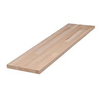 FORESTEA Tablette hêtre Massif lamellé collé abouté 1200 x 300 x 18 mm - FSC 100%