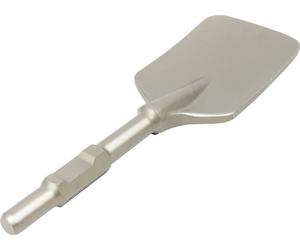 Foret à bêche en argile, acier 40Cr durable, grande taille 17,3 * 5,3 pouces, argent