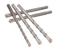 Foret à béton en forme de croix, accessoires de perceuse électrique, foret de construction en métal, foret de marteau électrique 160 mm, manche rond en acier allié robuste et durable, convient pour le